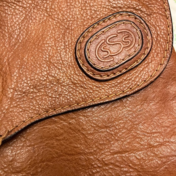 Vintage leather laptop bag  by Spigola - Picture 4 of 7